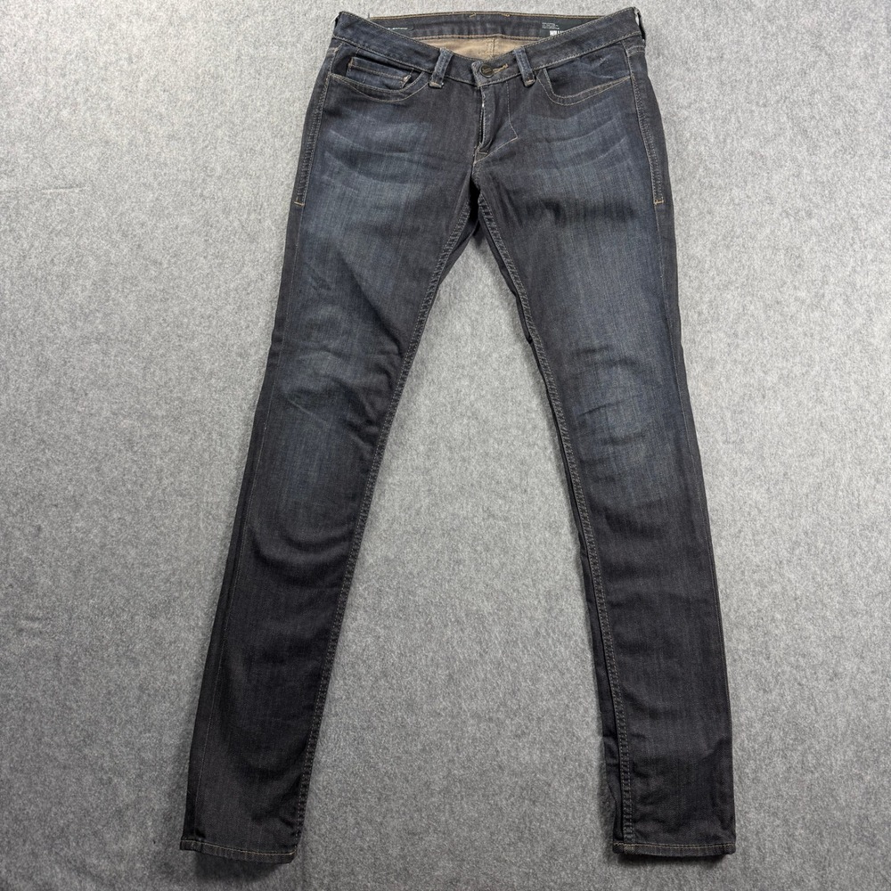 William Rast Womens Jeans 31x33 Laura Skinny Dark Wash Indigo Denim 5 Pocket